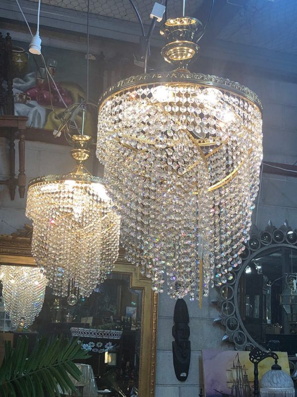 A pair of Crystal Chandeliers